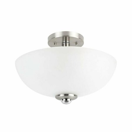 INTENSE 8.25 x 13 x 13 in. Hudson Brushed Nickel Ceiling Light IN2514924